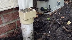 How To Repair Downspout to Pipe Adapter - Do It Yourself Waterproofing Project