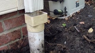 Ahow to fix the downspout drain adapter. when a gap forms betwen and
pipe, water from roof pours down along your basement or c...