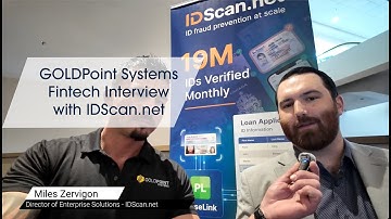 Fintech Interview with IDScan.net - GOLDPoint Systems