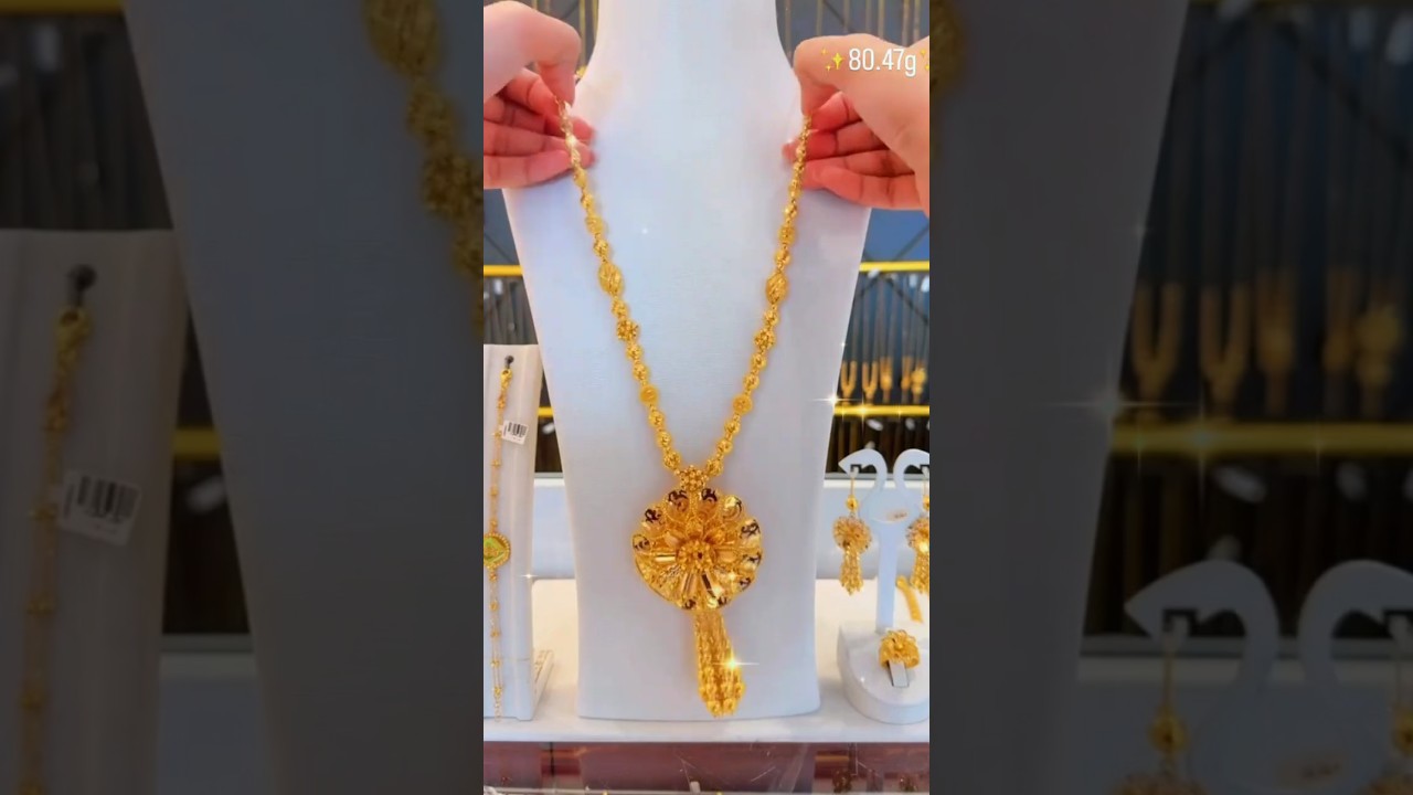 latest Gold necklace set designs 