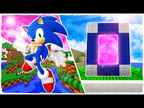 ? COMO HACER UN PORTAL A LA DIMENSIÓN DE SONIC - MINECRAFT