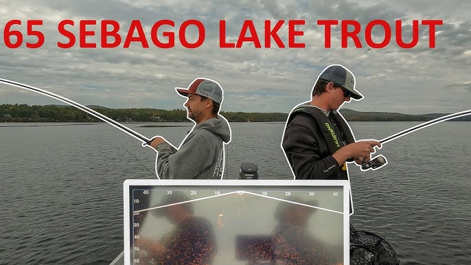 Sebago Lake Jigging up Monster Lake Trout my Biggest Laker Yet! 