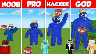 BLUE STATUE RAINBOW FRIENDS CHALLENGE - Minecraft Battle: NOOB vs PRO vs HACKER vs GOD / Animation