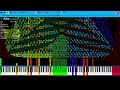 Black midi new super mario bros overworld theme but every bah adds member or 569 million notes