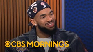 Karl-Anthony Towns says he's "just grateful" after Knicks win NBA title
