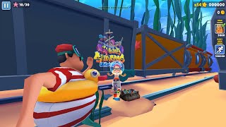 SUBWAY SURFERS GAMEPLAY PC HD 2024 - UNDERWATER - TRICKY BEACH BOARD