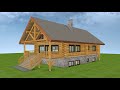 Complete Tour of My Log Home Plans (Walkthrough Model)