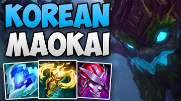 KOREAN CHALLENGER JUNGLER PLAYS MAOKAI! | CHALLENGER MAOKAI JUNGLE GAMEPLAY | Patch 13.20 S13