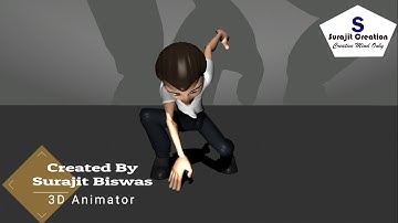 Vertical Jump 3D Animation With Camera Animation || Created By || Surajit Biswas || 3D Animator