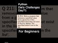 Python Daily Challenges Day071 For Beginners #programming #python #beginners