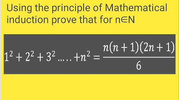 prove by the principle of Mathematical induction that 1²+2²+3²+...+n²=(n(n+1)(2n+1))/6