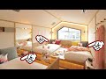 No men allowed🙅‍♀️🚫 Kyoto&#39;s too cute FEMALE ONLY Hotel🛏💕 CAFETEL 京都 日本 女性専用ホテル