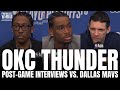 Shai Gilgeous-Alexander, Mark Daigneault &amp; Jalen Williams React to Dallas Mavs GM2 Win vs. OKC