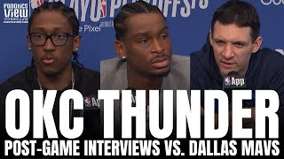 Shai Gilgeous-Alexander, Mark Daigneault &amp; Jalen Williams React to Dallas Mavs GM2 Win vs. OKC