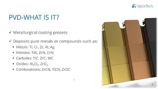 What is PVD Coating? Learn the Basics in this Webinar