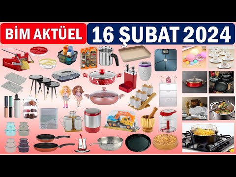 BİM 16 ŞUBAT 2024 AKTÜEL ÜRÜN KATALOĞU | MUTFAK & ÇEYİZLİK BEKLENEN ÜRÜNLERİ | BİM MARKET BU HAFTA