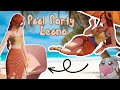 Life Makeover Cosplay: Pool Party Leona | Let's Play 🌸