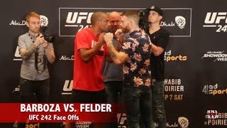 UFC 242: Edson Barboza vs. Paul Felder Media Day Face Off