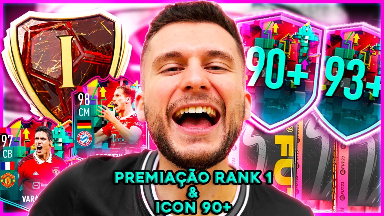 ABRI UMA PREMIAÇÃO RANK 1 DA WL, E VÁRIOS ICONS 90+ BRA/FRA/PBA!! MITAMOS? FIFA 23 - ULTIMATE TEAM