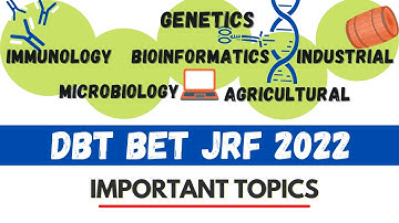 DBT BET 2022 Important Topics| DBT JRF 2022| BET 2022😍|Part 2