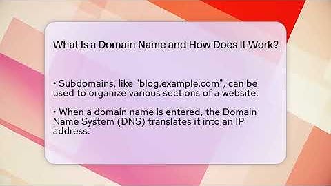 What Is a Domain Name and How Does It Work? | Domain And Hosting Gurus News