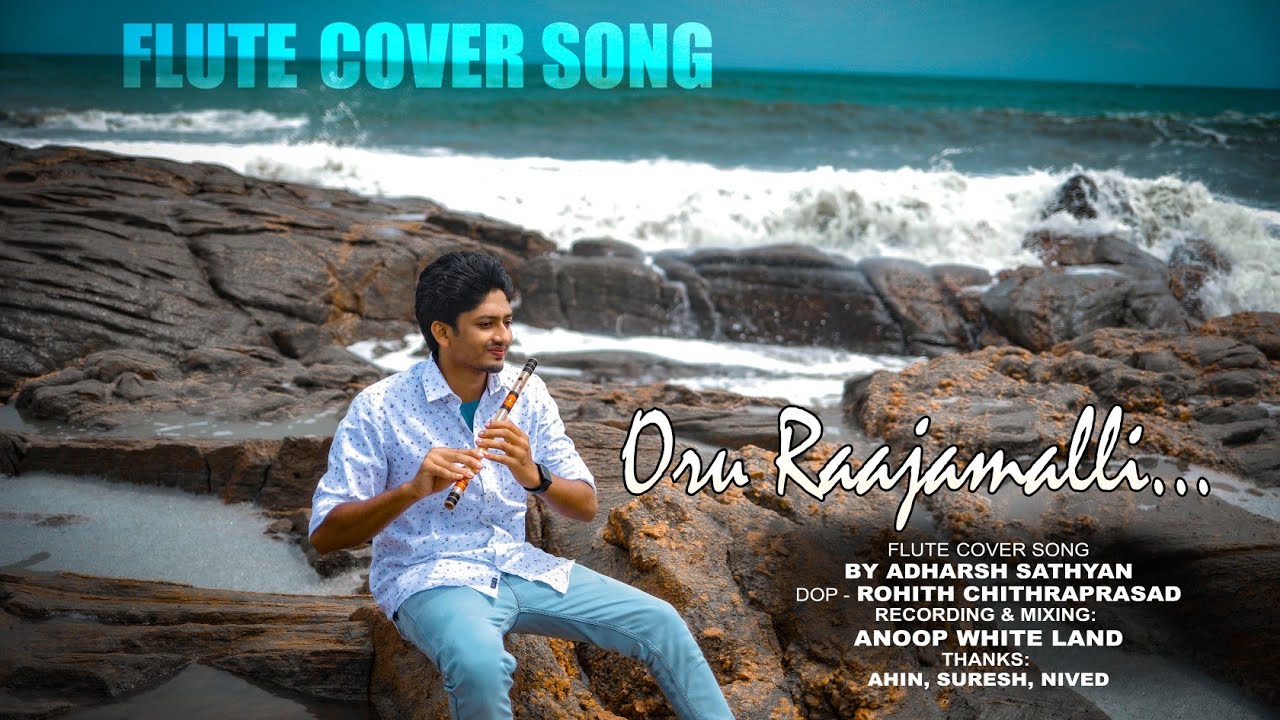 Tribute to Chackochan  Oru Rajamalli Vidarunna Pole  Flute cover song  Adarsh Sathyan