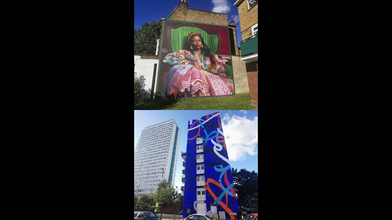 Visiting the Wedo Goas and El Seed Murals from the London Mural Festival