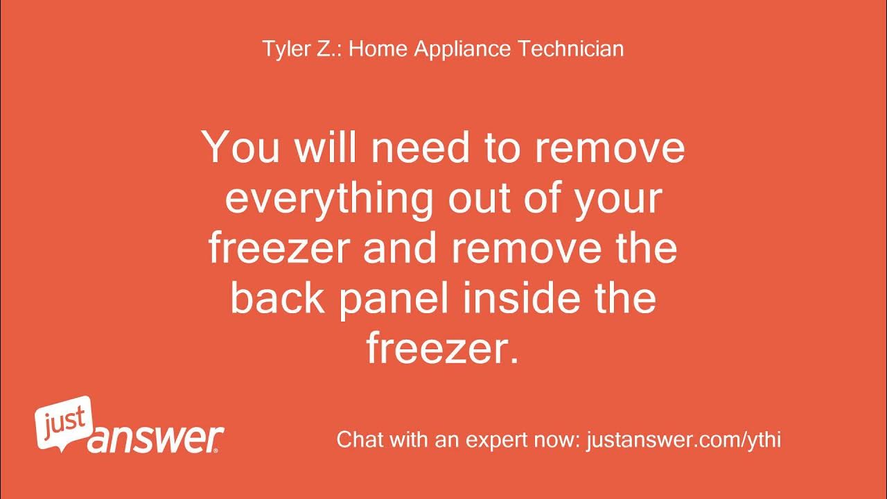 Looking into freezer i can see a glowing red element? is YouTube