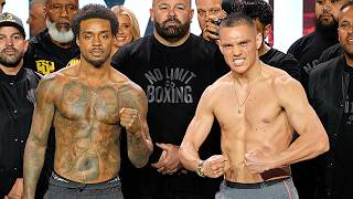 Errol Spence Jr vs Tim Tszyu - FULL Weigh In & Face Off Video