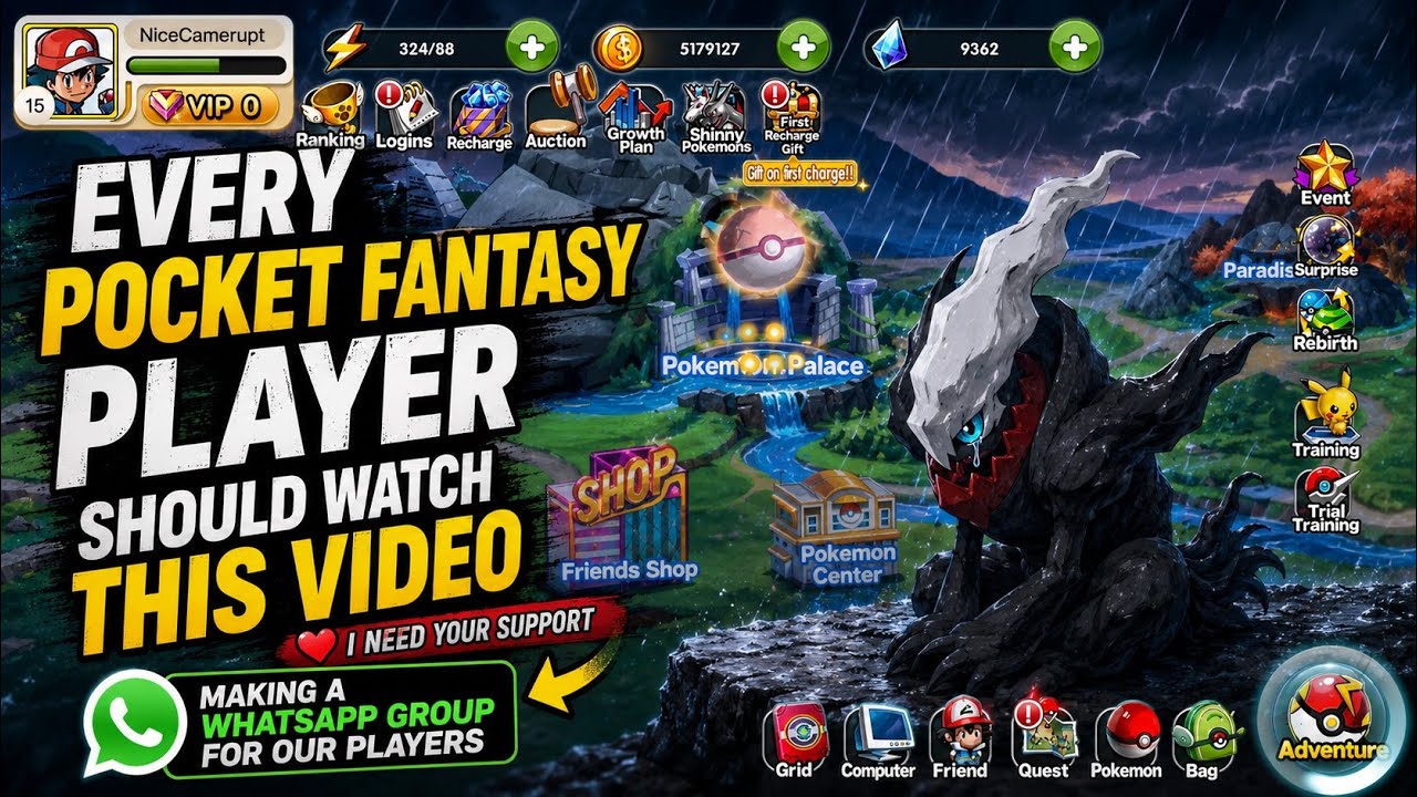 I NEED YOUR SUPPORT :) !! Pocket Fantasy New server coming tomorrow ...