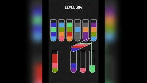 Water sort puzzle level 384