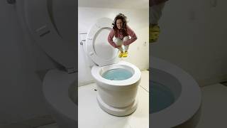 Super High Cannonball With Biggest Splash Into The Worlds Largest Toilet