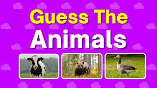 Guess The Animal Sounds and Pictures | Educational Video for Kids