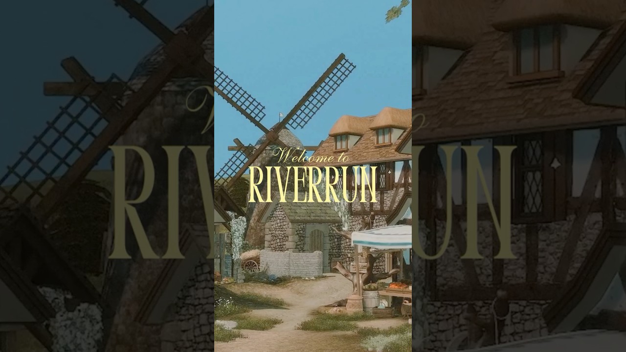 A First Look at Riverrun 🌿 | Realistic Medieval Village in The Sims 4 | 