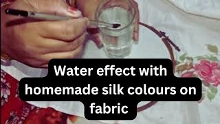 Water effect with homemade silk colours with full proof before and after wash results screenshot 5