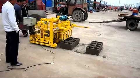 QMY4 30A egg layer block machine/mobile block making machine