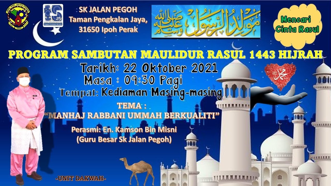 Tema sambutan maulidur rasul 2021