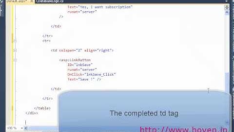 Row Editing in GridView in ASP.NET - Best DOTNET Training in Chandigarh
