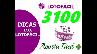 Dicas Lotofacil 3100