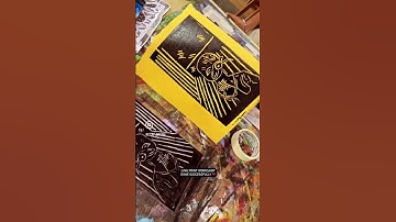Lino print art workshop with students. #linoprint #printing  #linocutprint #studentart #printmaking