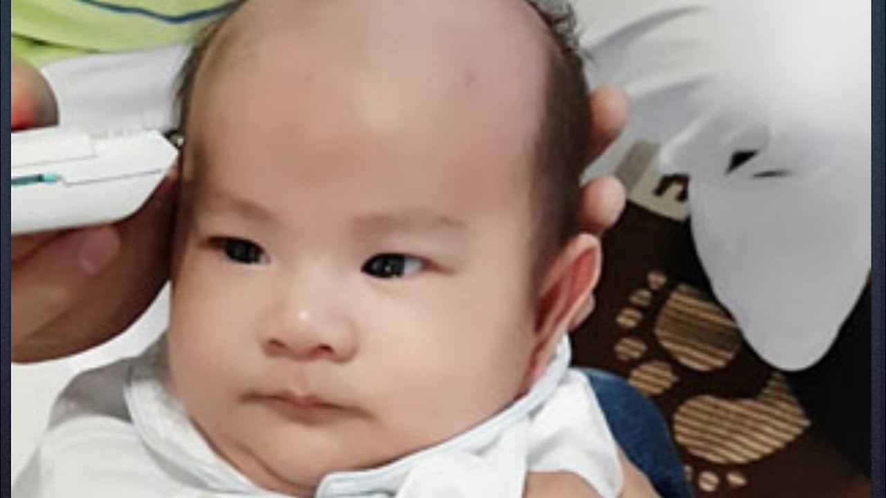 Hilarious babies haircut Laughing and crying Baby hair cut Funny