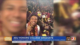 ASU Honors college graduate for recent work