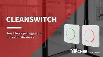 CleanSwitch | Touchless opening sensor for automatic doors | BBC Bircher Smart Access