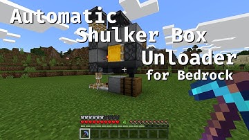 Minecraft Automatic Shulker Box Unloader (1.16+ Bedrock)