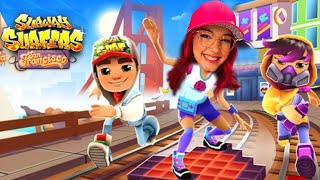 UMA CORRIDA MUITO DOIDA NO SUBWAY SURFERS | Família Luluca screenshot 5