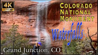 Colorado National Monument Waterfalls! Rim Rock Road Tour | Grand Junction  [4K UHD]