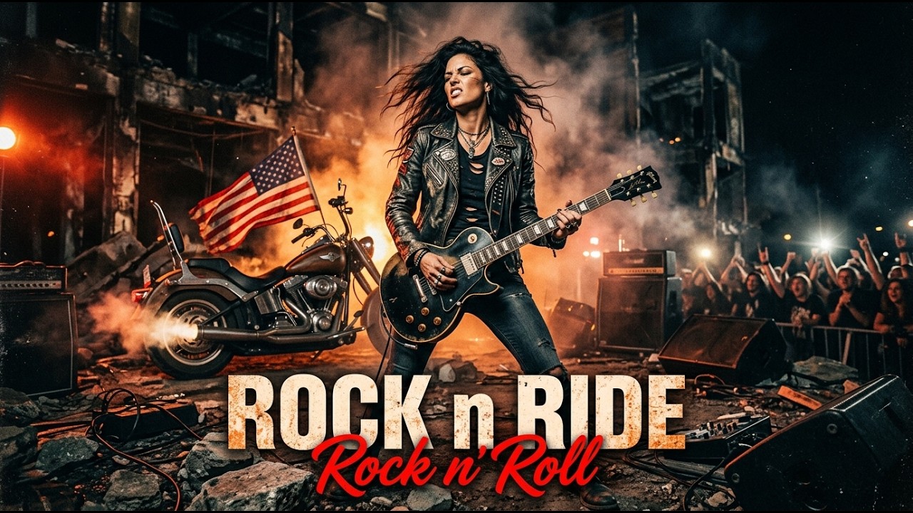 Best Music Rock N Roll 🎸 Rock N Ride 🔥 Rebel Thunder | Route 66 Rock Journey