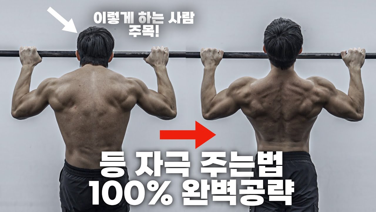 턱걸이 할 때 등 쓰는 방법ㅣ풀업 프로그램