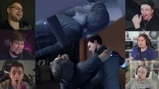 "Реакции Летсплейщиков" на Бухого Хэнка из Detroit: Become Human