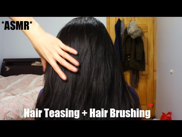 ASMR AGGRESSIVE HAIR TEASING VOLUMINOUS HAIR + RELAXING HAIR BRUSHING ?! lol